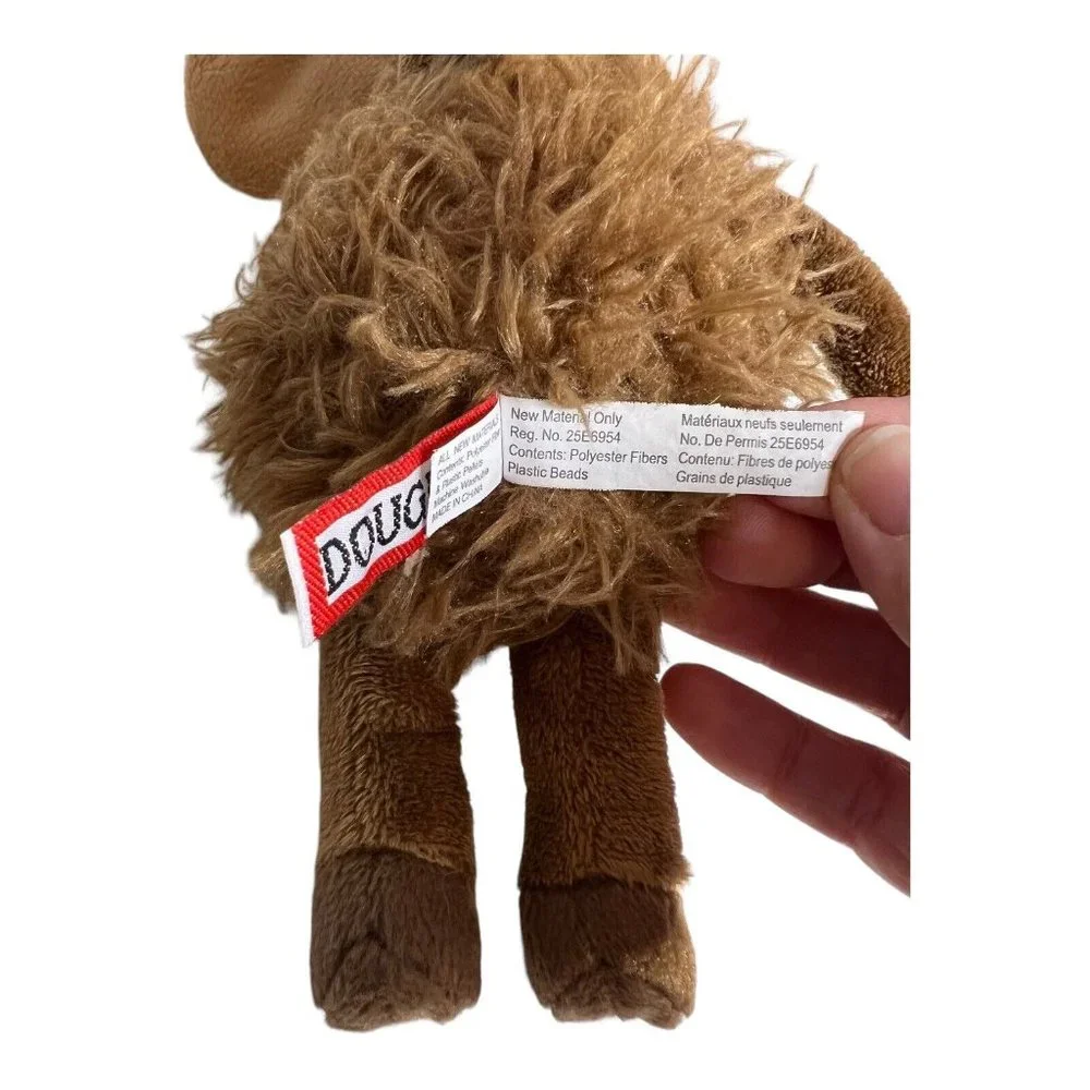 Douglas Bull Moose with Antlers‎ Cuddle Toy Brown Plush 9